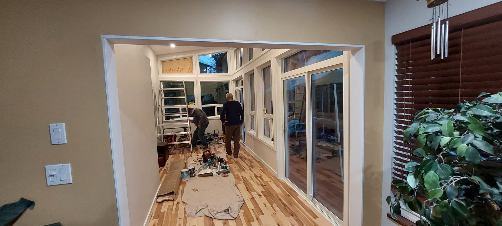 Interior home renovation with structural updates by Tomron Construction in Maple Ridge, BC
