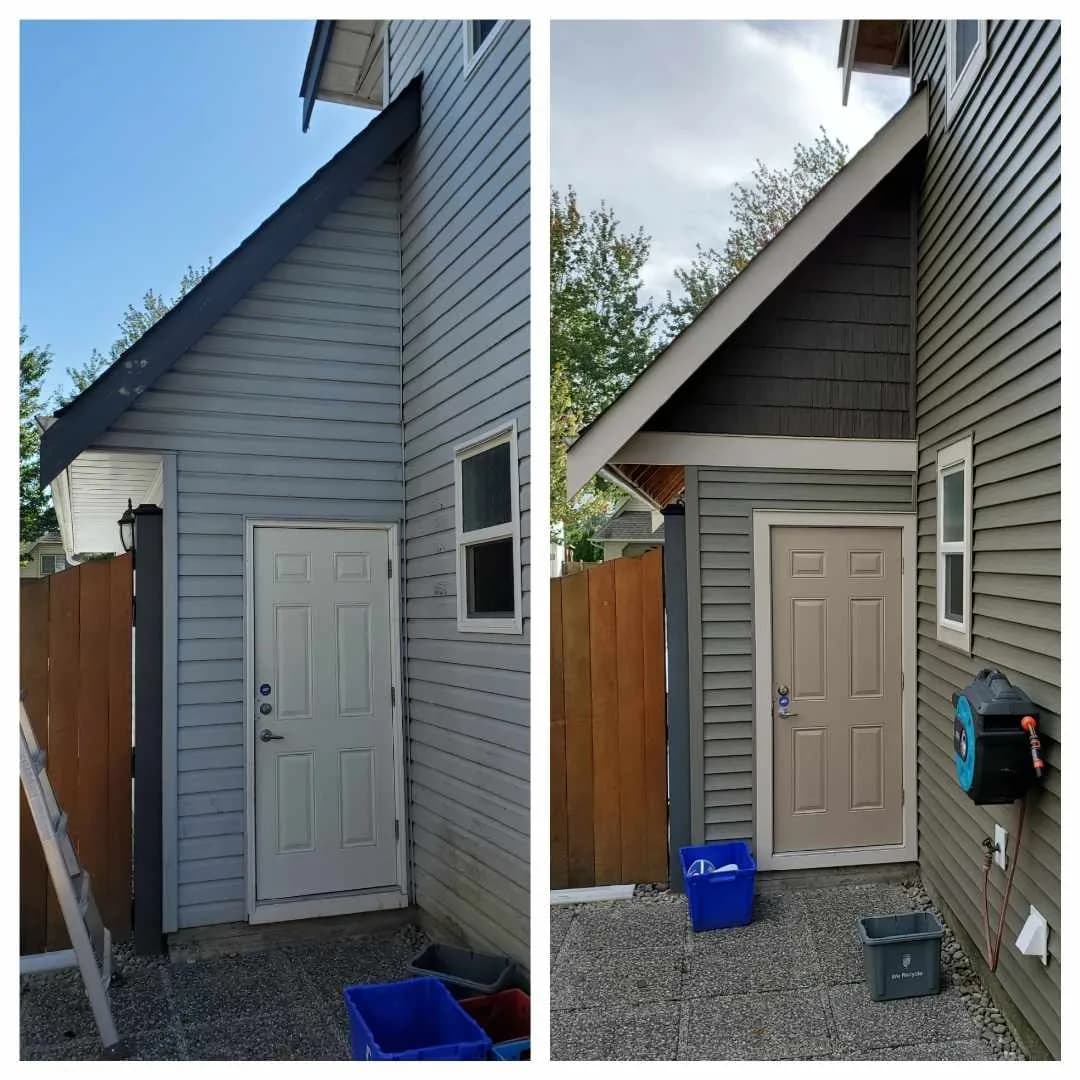 Exterior construction project by Tomron Construction in the Lower Mainland, BC